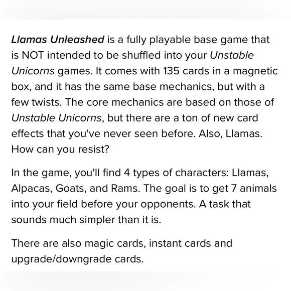 Llamas Unleashed Base Card Game. Complete. - Picture 9 of 10